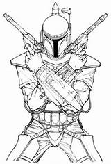 Mandalorian Fett Boba Jango Ausmalbilder Bounty Colorier Colorare Coloriage Mask Ausmalen Ausdrucken sketch template