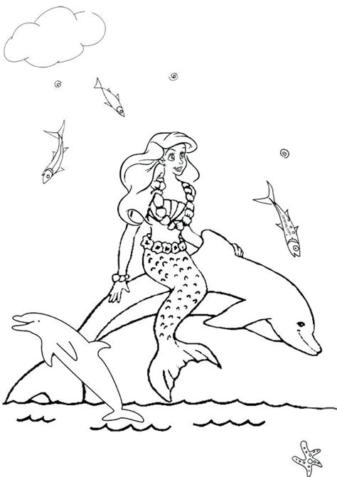 mermaid coloring pages  kids  getcoloringscom  printable