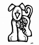 Melonheadz Designers Clipart Dog Mommy Coloring Pages Melonheadzillustrating Line Animal Designed Via Year Old sketch template