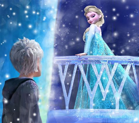 jack frost and elsa snow queen otp by thewinterhope on