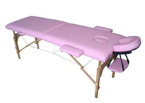 lightweight portable folding massage beauty bed pink