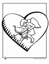 Coloring Pages Cherub Heart sketch template