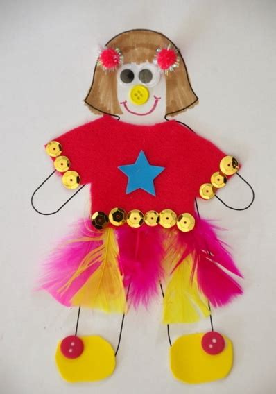 easy paper doll craft  kids art craft gift ideas