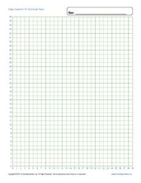 printable graphing paper single quadrant graph paper