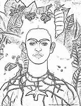 Frida Kahlo Imagem sketch template