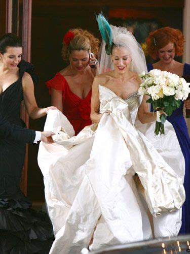 the 27 best movie wedding dresses carrie bradshaw
