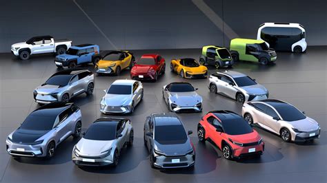 toyota reveals astounding lineup  future electric cars    brand   cnet