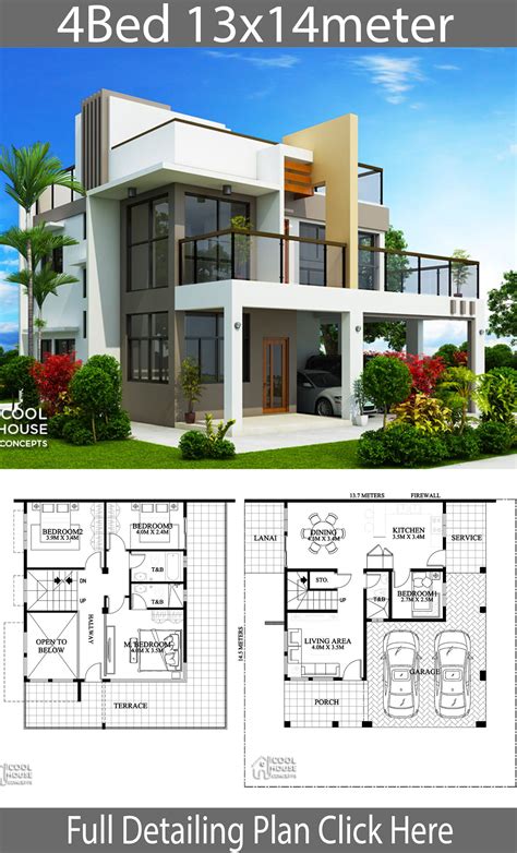 pin  diana eshun  proyek  dicoba modern house plans model house plan house