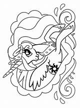 Celestia Pony Little Coloring Princess Pages Fun Kids Votes sketch template