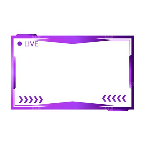 clipart vector frame twitch  stream frame gradient colour  stream png