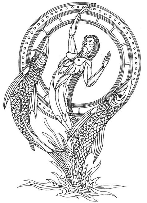 pisces  printable coloring page  print  color