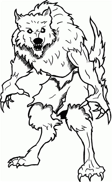 printable werewolf coloring pages printable world holiday