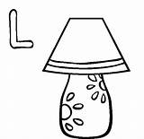 Lamp Coloring Pages Printable Alphabet Color 87kb Getcolorings Print sketch template