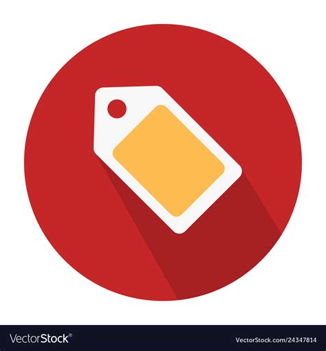 flat icon design label tag symbol royalty  vector image