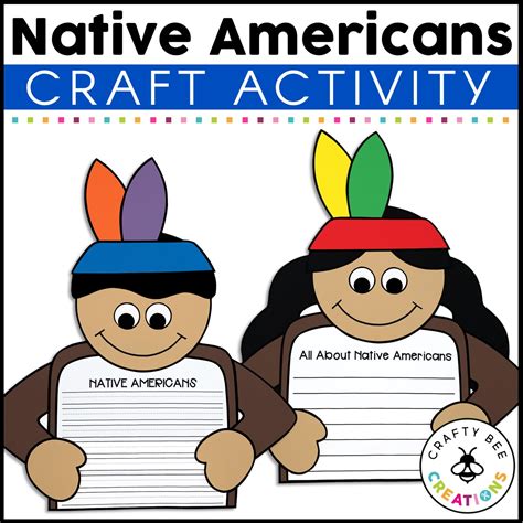 native americans craft activity crafty bee creations
