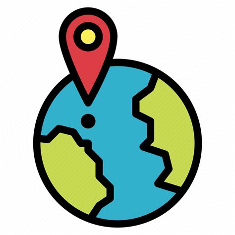 geography global location map icon   iconfinder