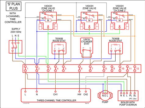 plan wiring diagram worcester boiler central heating electrical
