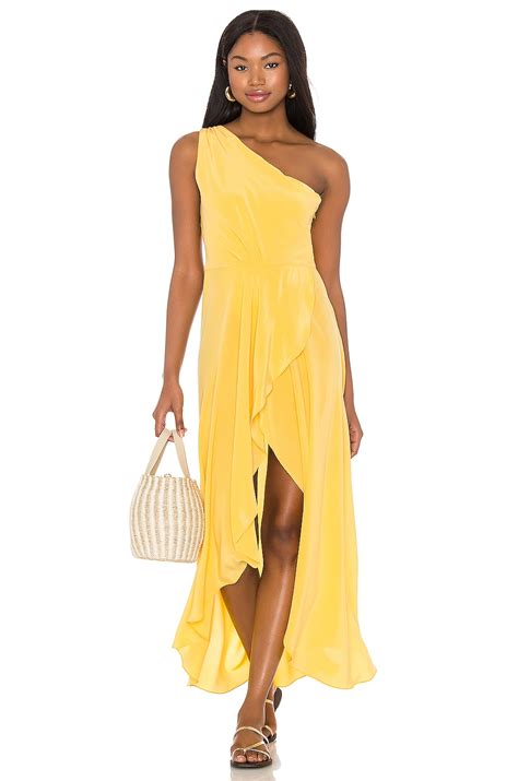 oye swimwear alexa dress in yellow revolve