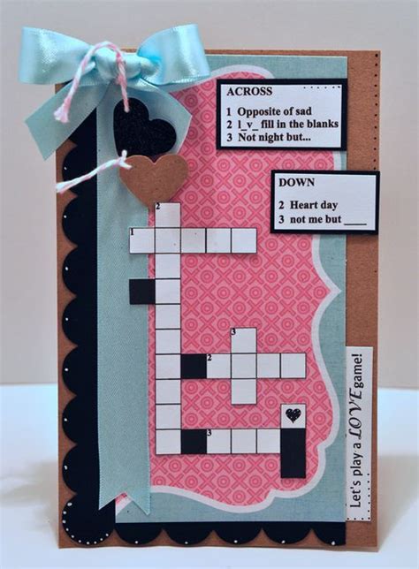 cutting cafe valentines day crossword puzzle printable set