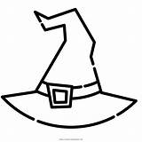 Hat Witch Coloring Pages Halloween Printable Color Template Getdrawings Getcolorings sketch template