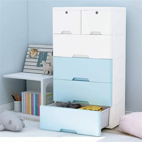 nafenai plastic drawers dresser storage cabinet   closet tall