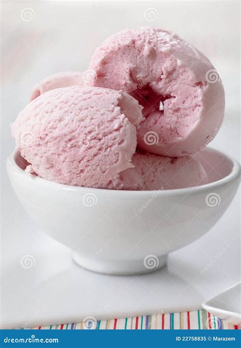 pink ice cream stock image image  fresh fruit texture