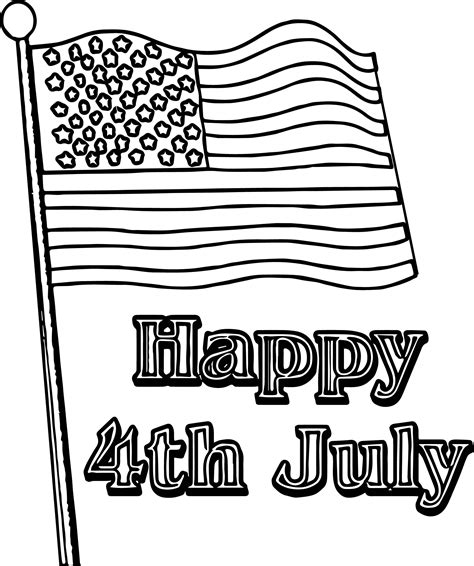 fourth  july coloring page wecoloringpagecom