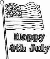 July Coloring 4th Fourth Wecoloringpage Star sketch template