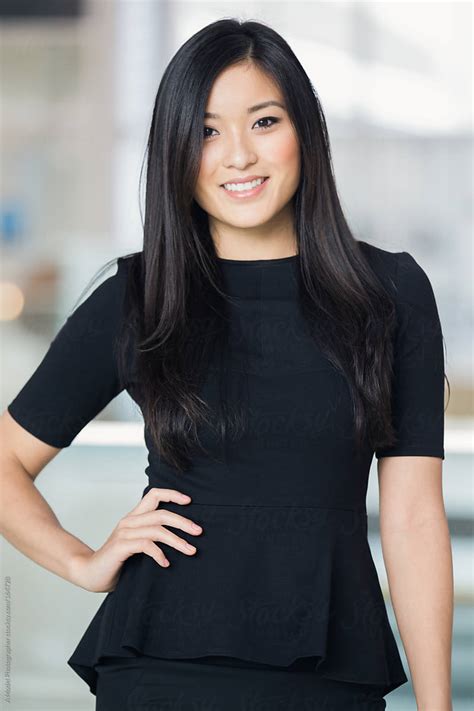 A Portrait Of A Beautiful Asian Woman Smiling By Stocksy Contributor