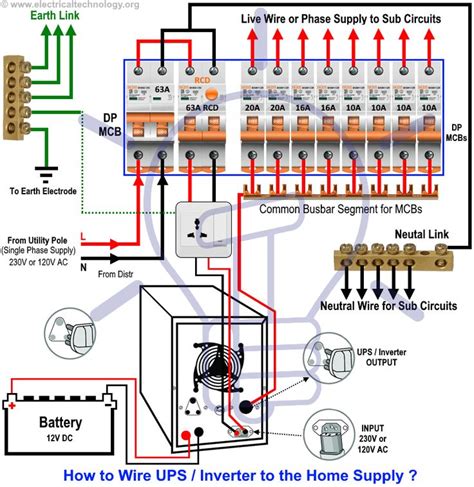 microtek inverter wiring diagram inverter connection  mains   connect inverter