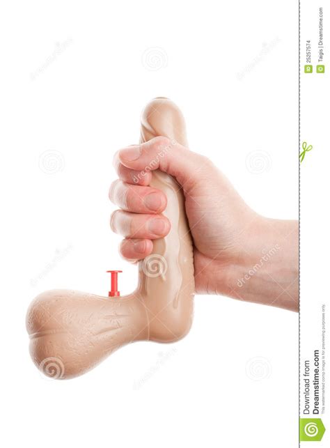 hand holding penis shape water pistol stock images image 25257574