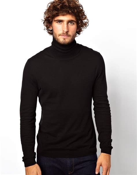 Zoe Karssen Roll Neck Sweater In Black For Men Lyst