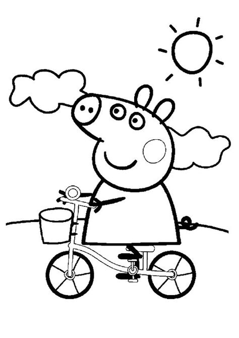 peppa pig images  pinterest coloring sheets coloring