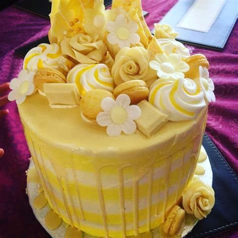 lemon drip cake yummy cakes drip cakes cake decorating