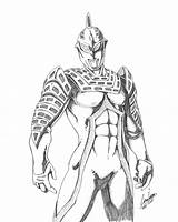 Ultraman Coloring Pages Zero Seven Ultraseven Template Ultra sketch template