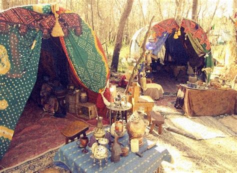 boho camping gypsy boheemse zigeuner en tent
