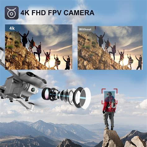 drc   hd wide angle camera gps drone fpv rc quadcopter wifi follow  ebay
