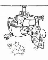 Coloring Paw Patrol Skye Helicopter Sheet Print sketch template
