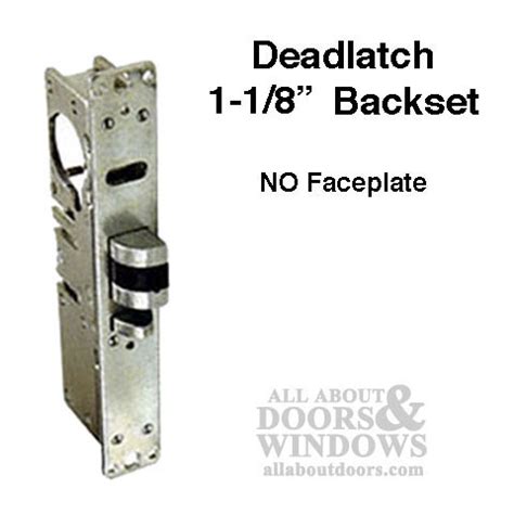 deadlatch lock    backset reversable handing  face plate