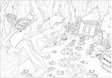 Fairy Hansel Gretel Coloring Tales Grimm Tale Brothers Pages Recorded Inspired Illustration sketch template