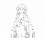 Chobits Chi Style Atashi Coloring Pages sketch template