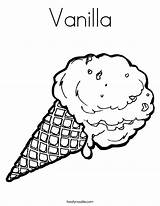 Coloring Vanilla Ice Cream Cone Noodle Twisty Pages Colouring Printable Template Gelato Templates Built California Usa sketch template