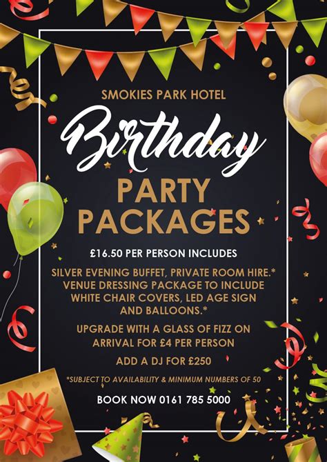 birthday party package  western hotel