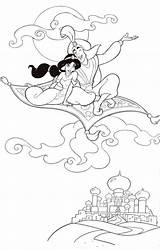 Coloring Aladdin Pages Disney Carpet Jasmine Magic Printables Princess Colouring Kids Printable Scribblefun Smores Tattoo Choose Board Template sketch template