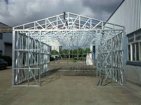 quick installation fireproof metal car sheds light steel