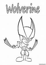 Wolverine sketch template