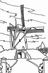 Coloring Netherlands Pages Getcolorings Windmills Color sketch template