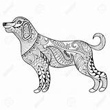 Hunde Hund Zentangle Malvorlage Tiere Dalmatiner Malvorlagen Erwachsene Einfach Kostenloses Mandalas Welpen Dackel Dachshund Malen Kostenlosen Frisch Pferde Runterladen Gemusterte sketch template