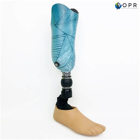 prothese pour amputation de jambe tibiale en carbone avec personnalisation  exist tropicale en