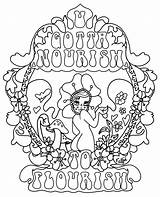 Coloring Pages Weed Flourish Pt Nourish Valfre Popular sketch template